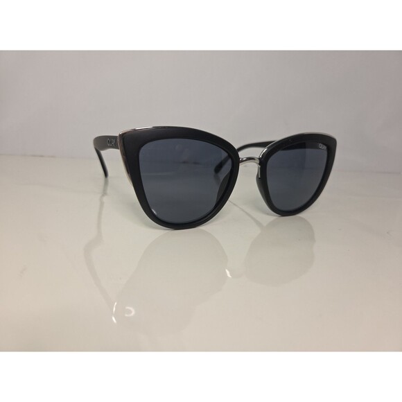 Quay My Girl 126 Black/Black Cat Eye Sunglasses 55-15-150 - Picture 1 of 9